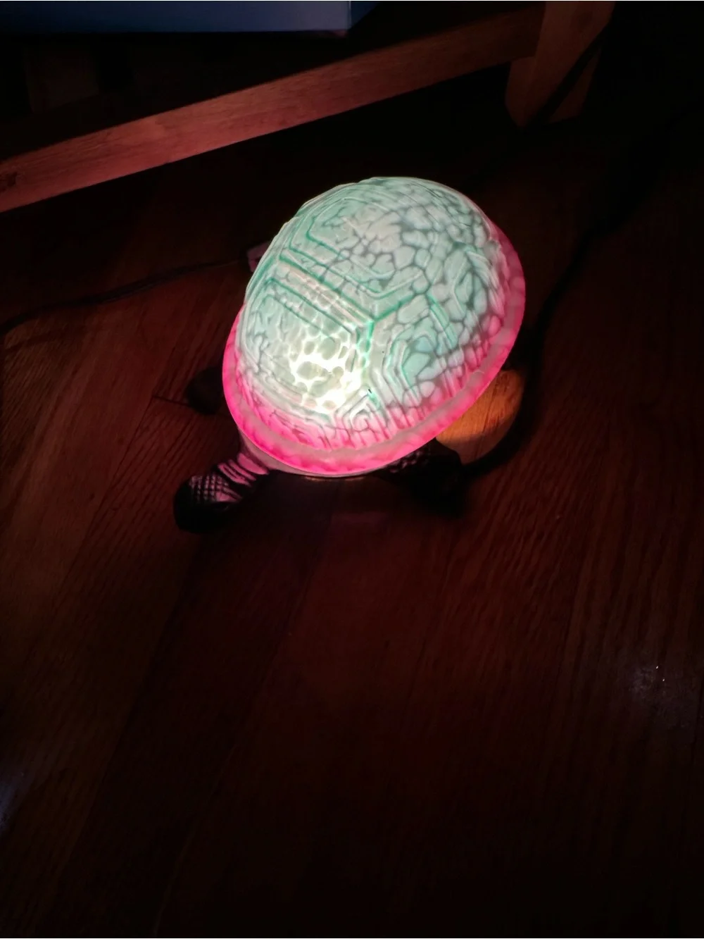 Turtle Shell LED Night Light - Pink and Mint Green